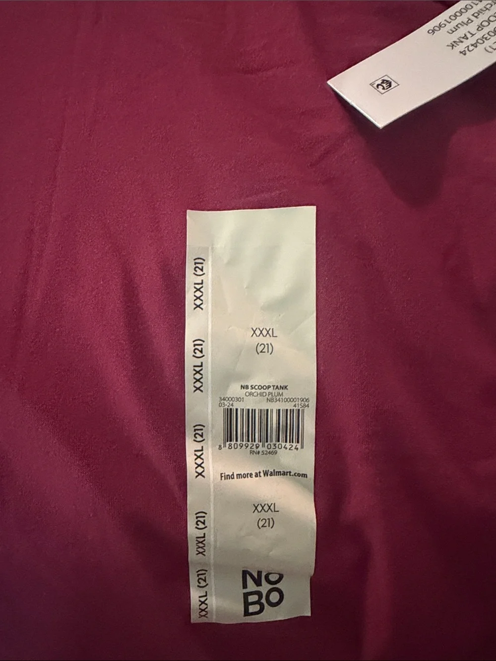 NOBO Orchid Plum Scoop Tank Top - Picture 1 of 3